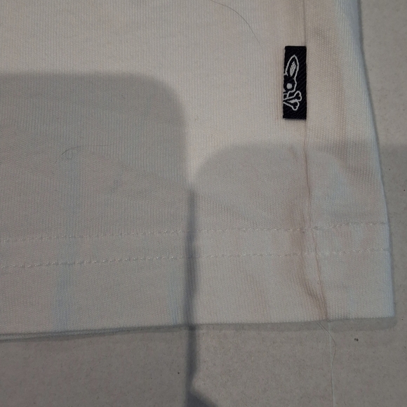 Psycho Bunny Boy 's White and Blue Short Sleeve Tee Size 7-8 - Picture 5 of 8